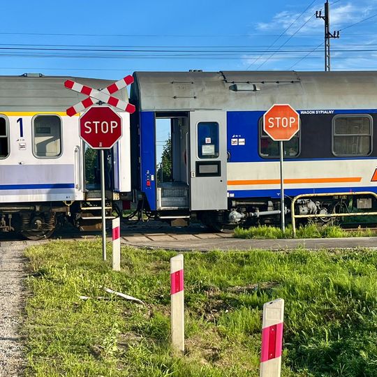 wypadek na przejeździe kolejowym w Garczegorzu