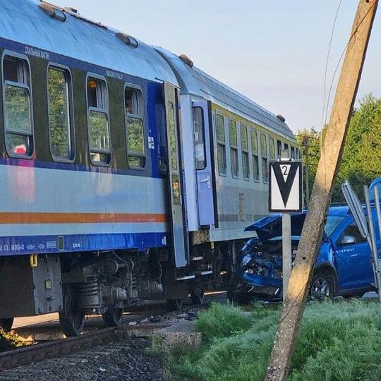 wypadek na przejeździe kolejowym w Garczegorzu