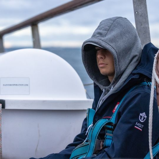 Kadra PZŻ na żaglowcu „Pogoria”