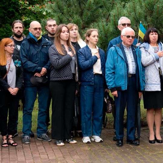 uroczystości pod konsulatem w Gdańsku z okazji Dnia Niepodległości Ukrainy 2025