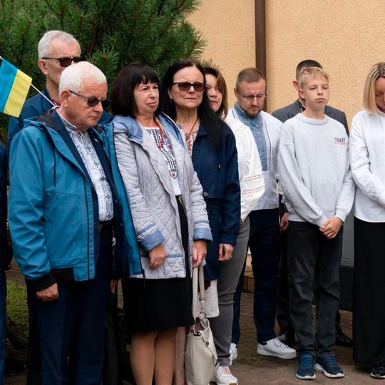 uroczystości pod konsulatem w Gdańsku z okazji Dnia Niepodległości Ukrainy 2025