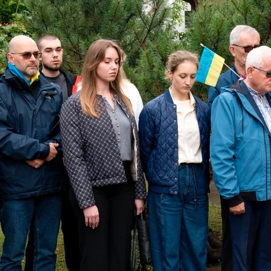 uroczystości pod konsulatem w Gdańsku z okazji Dnia Niepodległości Ukrainy 2025