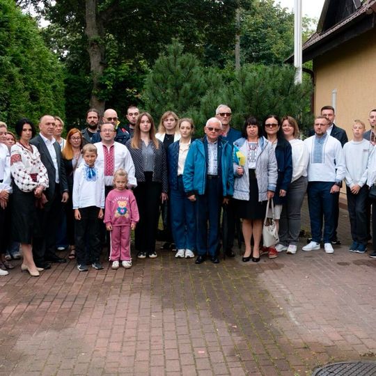 uroczystości pod konsulatem w Gdańsku z okazji Dnia Niepodległości Ukrainy 2025