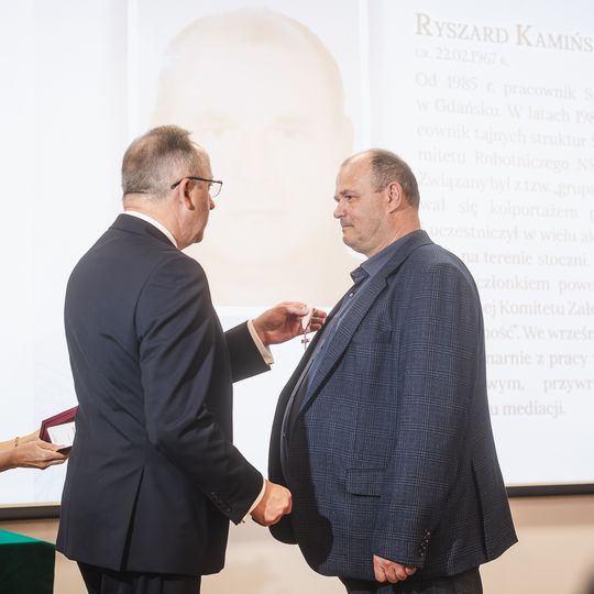 wręczenie wręczenie Krzyży Wolności i Solidarności 2025 w Gdańsku