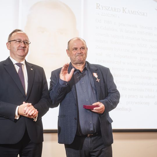 wręczenie wręczenie Krzyży Wolności i Solidarności 2025 w Gdańsku