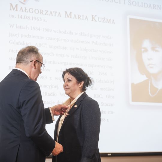 wręczenie wręczenie Krzyży Wolności i Solidarności 2025 w Gdańsku