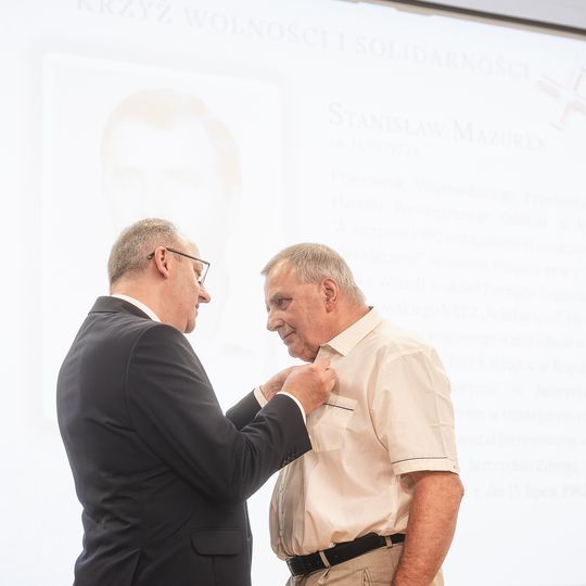 wręczenie wręczenie Krzyży Wolności i Solidarności 2025 w Gdańsku