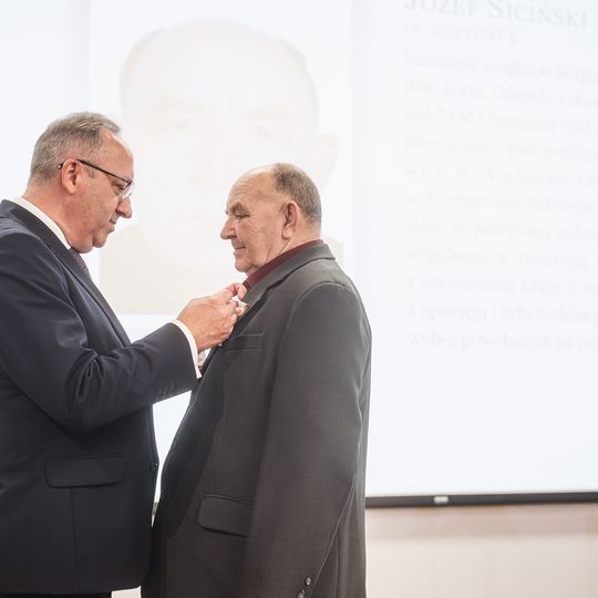 wręczenie wręczenie Krzyży Wolności i Solidarności 2025 w Gdańsku