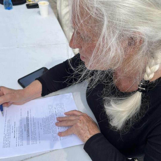 Agnieszka Mandat uczy się kaszubskiej roli Róży Budzisz