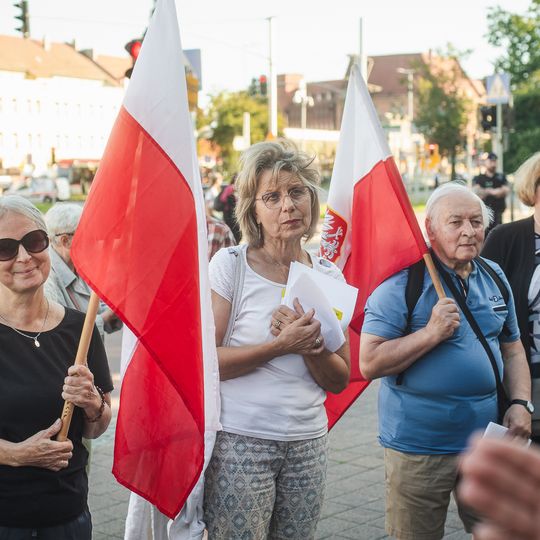 protest przeciwników edukacji zdrowotnej w Gdańsku