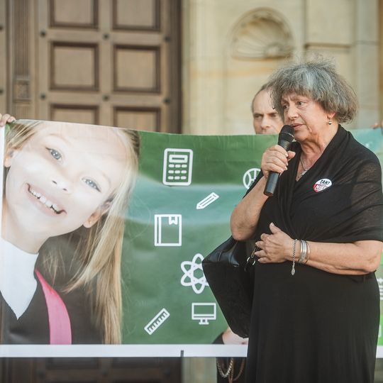 protest przeciwników edukacji zdrowotnej w Gdańsku
