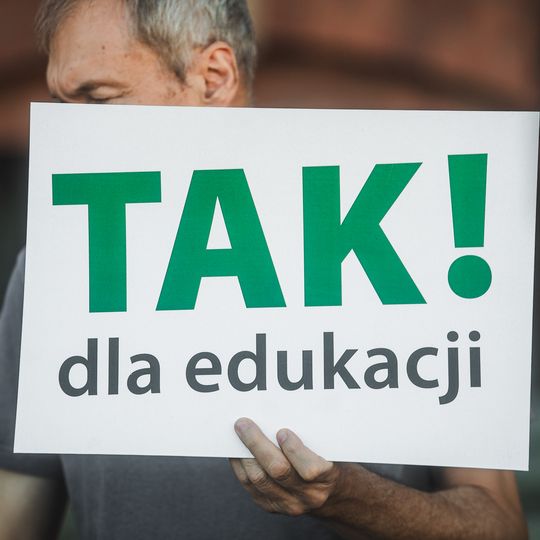 protest przeciwników edukacji zdrowotnej w Gdańsku