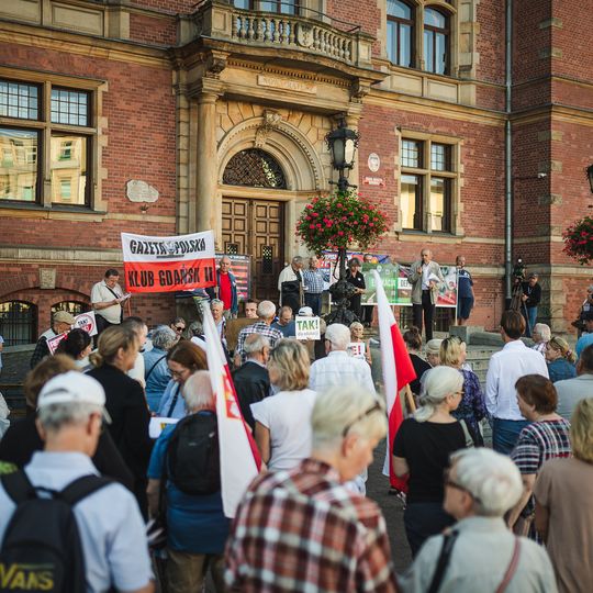 protest przeciwników edukacji zdrowotnej w Gdańsku