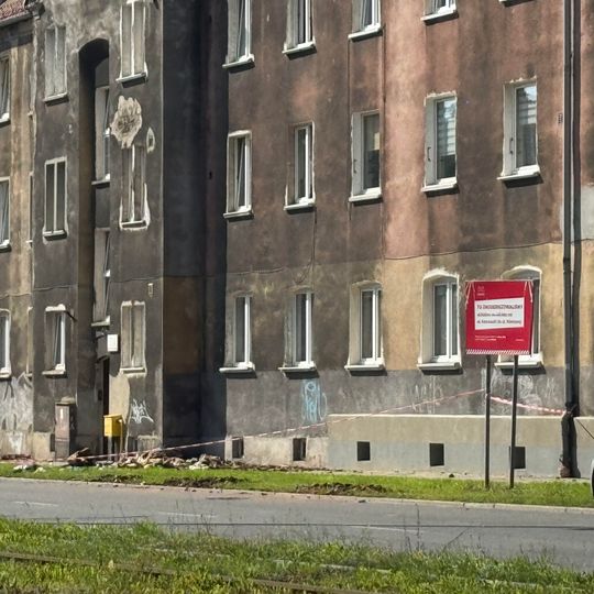 pożar przy al. Hallera w Gdańsku