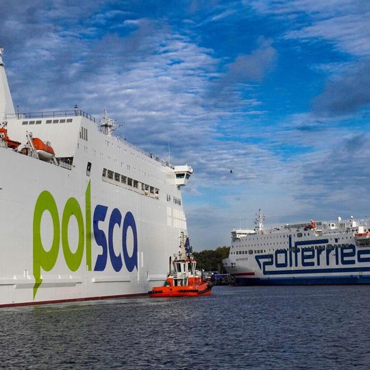 prom Jantar Unity na próbach morskich