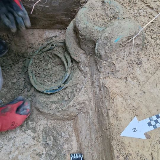 skarb z epoki żelaza odnaleziony w Nadleśnictwie Gdańsk