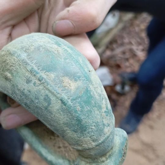 skarb z epoki żelaza odnaleziony w Nadleśnictwie Gdańsk