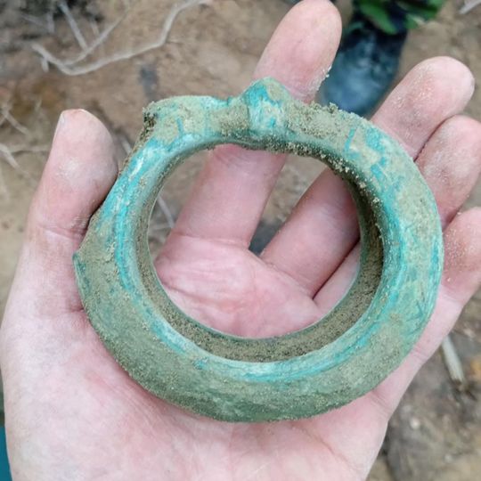 skarb z epoki żelaza odnaleziony w Nadleśnictwie Gdańsk