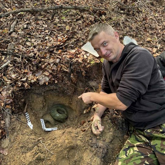 skarb z epoki żelaza odnaleziony w Nadleśnictwie Gdańsk