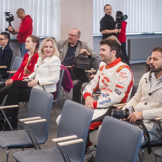 Bartłomiej Marszałek na spotkaniu z dziennikarzami w Gdańsku