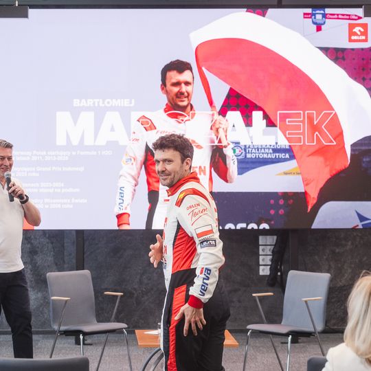 Bartłomiej Marszałek na spotkaniu z dziennikarzami w Gdańsku