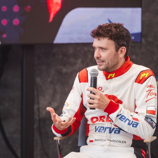 Bartłomiej Marszałek na spotkaniu z dziennikarzami w Gdańsku