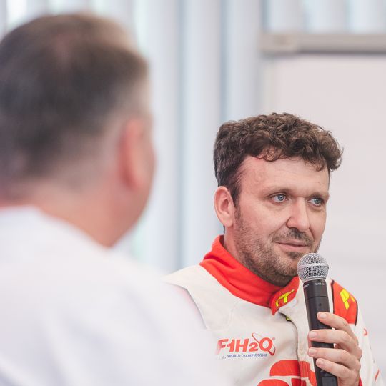 Bartłomiej Marszałek na spotkaniu z dziennikarzami w Gdańsku