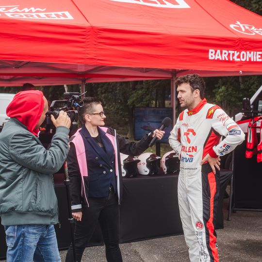 Bartłomiej Marszałek na spotkaniu z dziennikarzami w Gdańsku