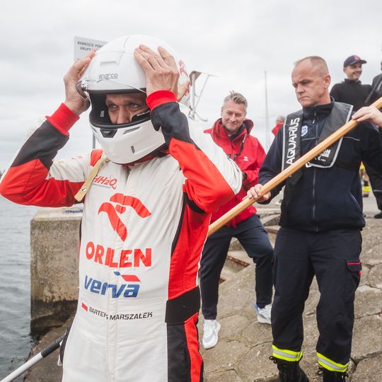 Bartłomiej Marszałek na spotkaniu z dziennikarzami w Gdańsku