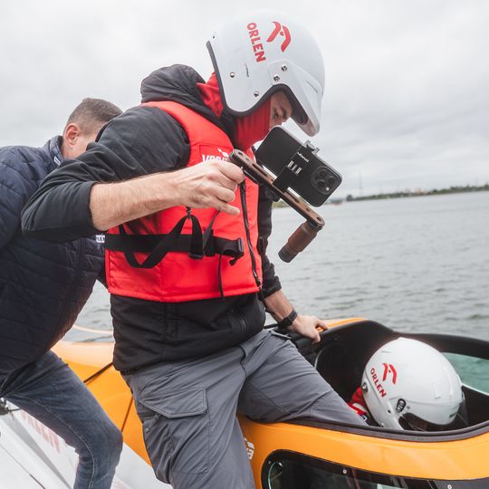 Bartłomiej Marszałek na spotkaniu z dziennikarzami w Gdańsku