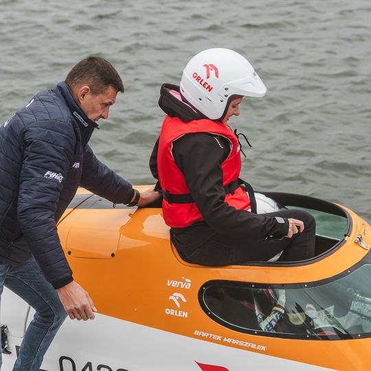 Bartłomiej Marszałek na spotkaniu z dziennikarzami w Gdańsku