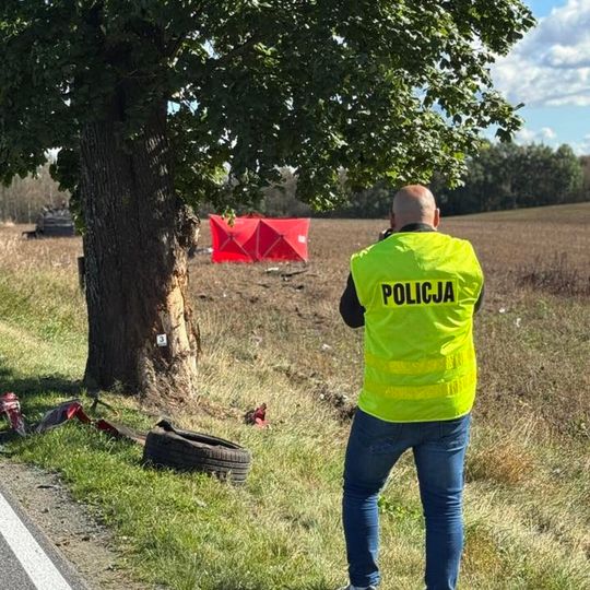 śmiertelny wypadek pod Czarną Dąbrówką
