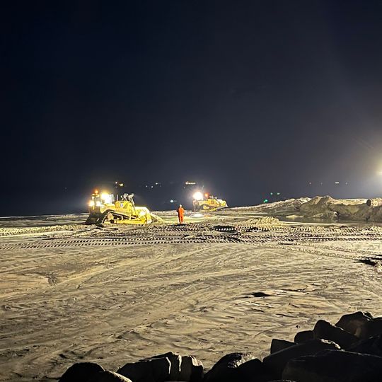 refulacja plaży na Westerplatte