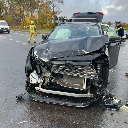 Tragiczny wypadek w Bałdowie na DK22. Nie żyje jedna osoba