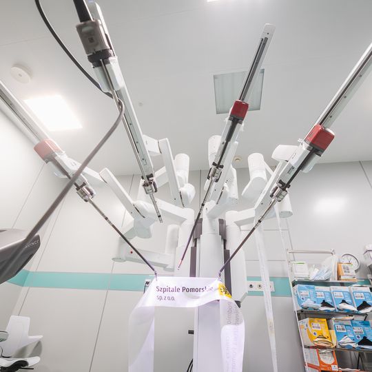 robot da Vinci w szpitalu w Wejherowie