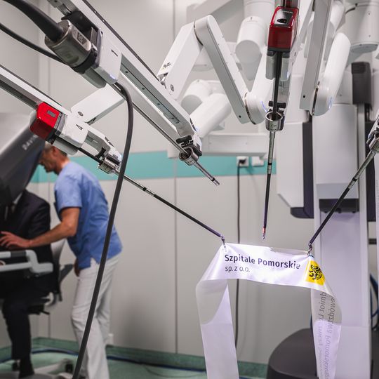 robot da Vinci w szpitalu w Wejherowie