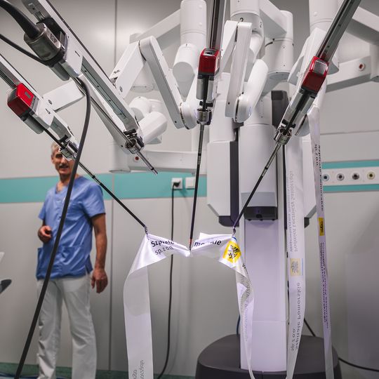 robot da Vinci w szpitalu w Wejherowie