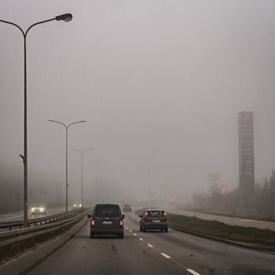 mgła w Gdańsku, 2025