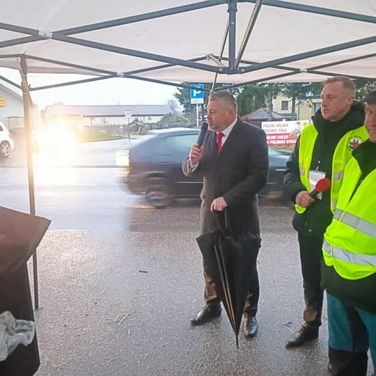 Kaszubscy rolnicy protestowali w Egiertowie