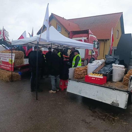 Kaszubscy rolnicy protestowali w Egiertowie