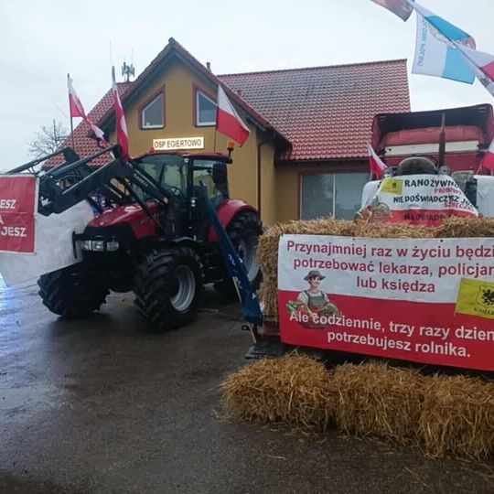 Kaszubscy rolnicy protestowali w Egiertowie
