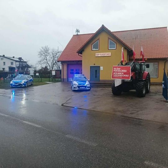 Kaszubscy rolnicy protestowali w Egiertowie