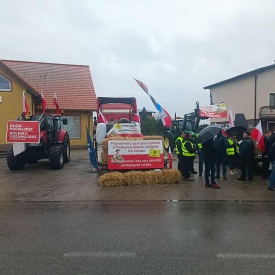 Kaszubscy rolnicy protestowali w Egiertowie