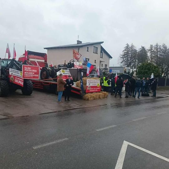 Kaszubscy rolnicy protestowali w Egiertowie