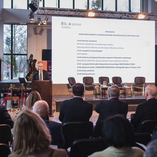 posiedzenie Społecznego Komitetu Budowy Metropolitalnej Opery Bałtyckiej w Gdańsku