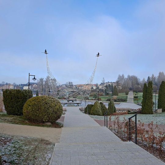 park Ośmiu Błogosławieństw w Sierakowicach po modernizacji