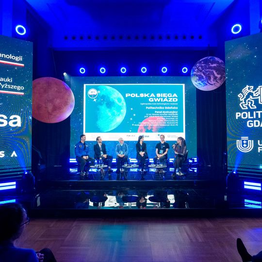 Sławosz Uznański-Wiśniewski na spotkaniu ze studentami Politechniki Gdańskiej