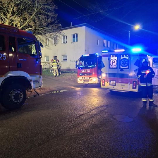 pożar w Gościcinie