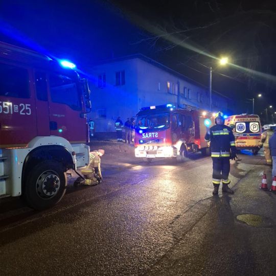 pożar w Gościcinie