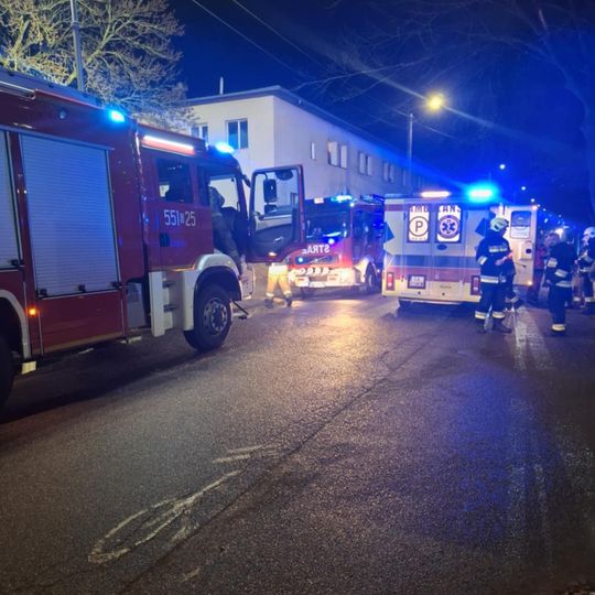 pożar w Gościcinie